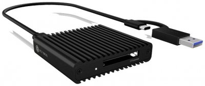 ICY BOX  IB-CR404-C31 Lecteur de carte m&eacute;moire externe USB-C&trade;, USB 3.2 (2&egrave; g&eacute;n.) (USB 3.1) noir