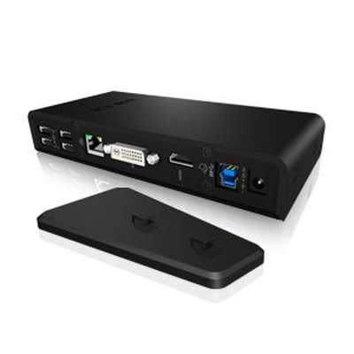 RAIDSONIC ICY BOX IB-DK2241AC Avec fil USB 3.2 Gen 1 (3.1 Gen 1) Type-A Noir