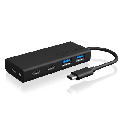 ICY BOX  IB-HUB1426-CPD USB 3.2 Gen 1 (3.1 Gen 1) Type-C 5000 Mbit/s Noir, Hub USB