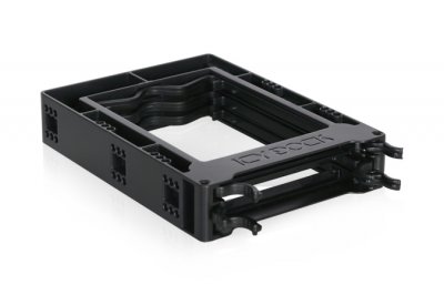 ICY DOCK  EZ-FIT Trio 8,89 cm (3.5"") Panneau de support Noir, Cadre de montage