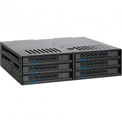 ICY DOCK  MB326SP-B bo&icirc;tier de disques Rack (1 U) Noir, Cadrage