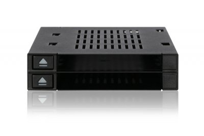 ICY DOCK  MB522SP-B Station d''accueil de disques de stockage Noir, Cadrage