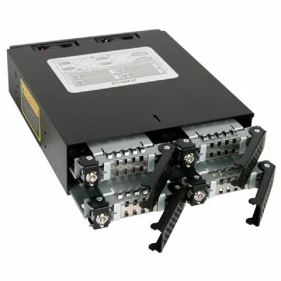 ICY DOCK  MB994SK-1B Obturateur de baie de lecteur Noir, Cadrage