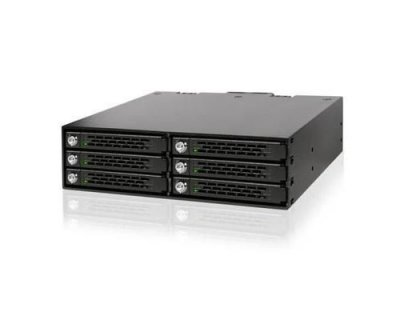 ICY DOCK  MB996SK-6SB Obturateur de baie de lecteur Noir, Cadrage