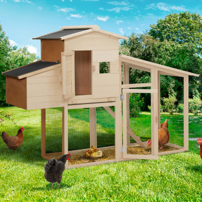 IDMARKET ID MARKET - Poulailler Comfort avec pondoir en bois