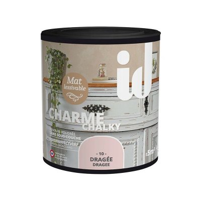 ID PARIS  - Peinture meubles et boiseries charme 500ML dragee drag&eacute;e