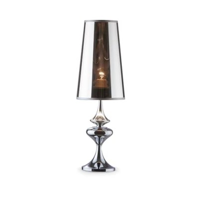 IDEAL LUX  ALFIERE TL1 Small E27 Chrome Lampe de Table