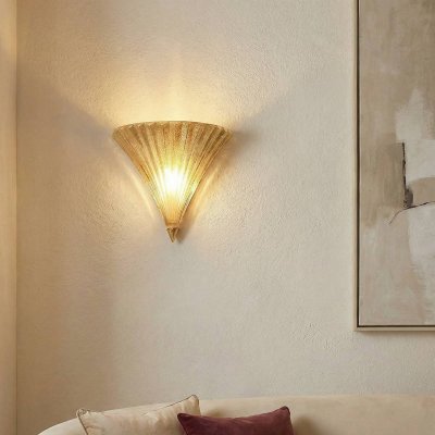 IDEAL LUX  - Applique murale Dor&eacute;e santa 1 ampoule Largeur 25 Cm - Dor&eacute;