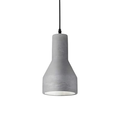 IDEAL LUX  Oil - Suspension &Agrave; 1 Lumi&egrave;re, Gris Ciment, E27