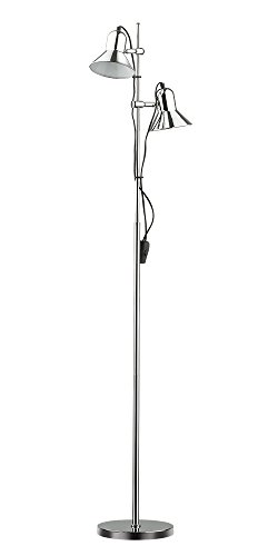IDEAL LUX  POLLY PT2 - Lampadaire - Chrome - 