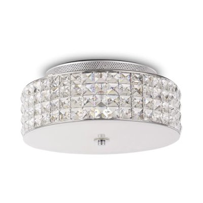 IDEAL LUX  Roma - Petit Plafonnier &Agrave; 4 Ampoules Au Fini Chrome, G9