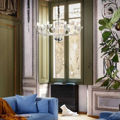 IDEAL LUX  Suspension CASANOVA SP8 - Transparent - 
