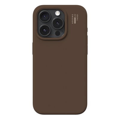 IDEAL OF SWEDEN  Coque en silicone avec MagSafe Apple iPhone 15 Pro - Mocha Mousse