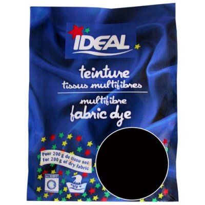 IDEAL Teinture Tissus multifibres (pour 200 g de tissu sec) - Noir 17