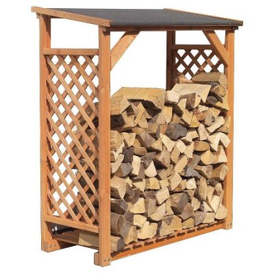 IDEANATURE  - Abri b&ucirc;ches en bois coloris miel Simple