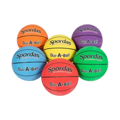 SPORDAS Idemasport - Jeu De 6 Ballons De Basket Dur-O-Sport Taille 3
