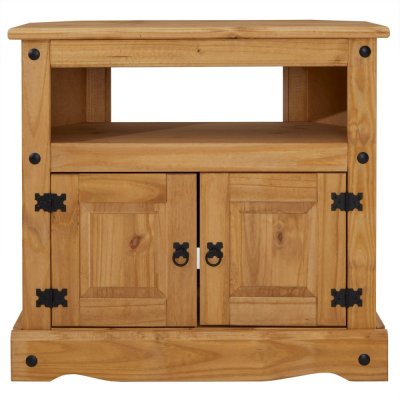 IDIMEX  Meuble TV en pin SALSA style mexicain, 2 portes
