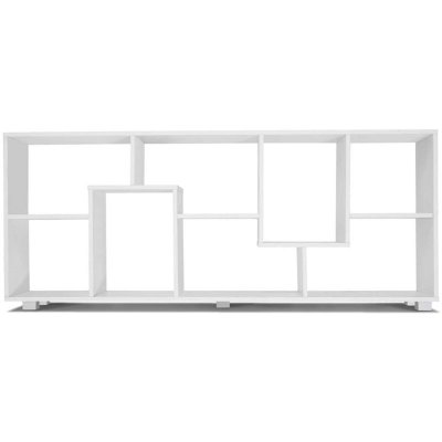 Idmarket - tag&egrave;re &agrave; double position tania bois blanc l 161 cm - Blanc