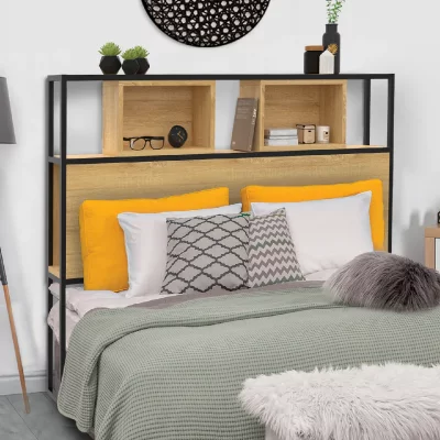 IDMARKET  - T&ecirc;te de lit detroit 165 cm design industriel - Multicolore