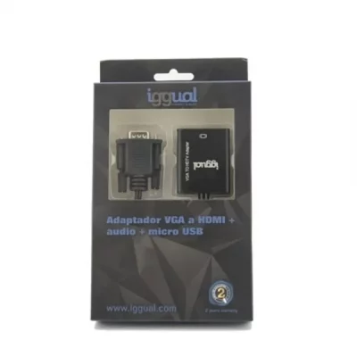 IGGUAL  adaptateur vga hdmi + audio + microusb IGG317297