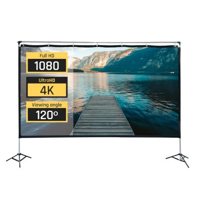 IGGUAL  pantalla exterior portable 100"" 221x124 cm IGG317402