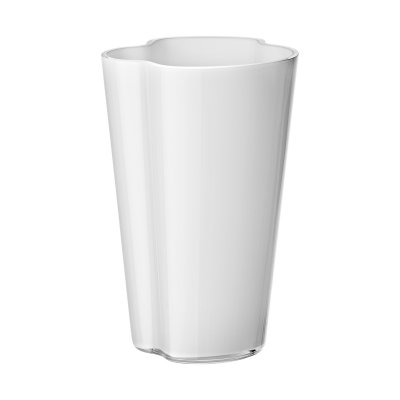 IITTALA  Aalto Vases, Verre, Opale Blanc, 6&nbsp;x 10&nbsp;x 22&nbsp;cm