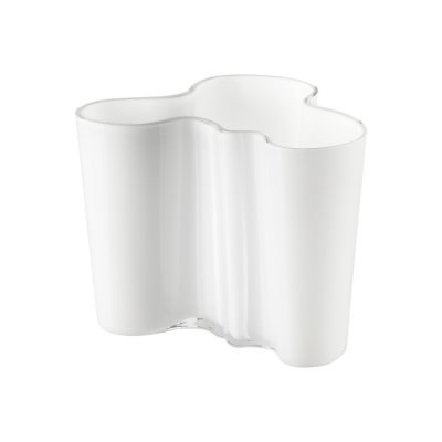 IITTALA  - Vase Aalto Savoy, blanc opale 120 mm