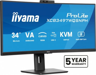 IIYAMA  34"" LED - ProLite XCB3497WQSNPH-B1
