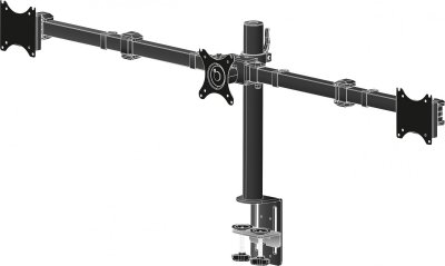 IIYAMA  DS1003C-B1 - pied - bras r&eacute;glable - pour 3 moniteurs - noir