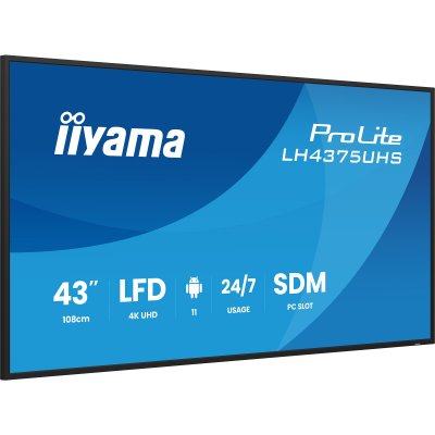 IIYAMA  &Eacute;cran Prolite Lh4375uhs-b2ag 43&acute;&acute; 4k Va Led
