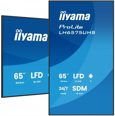 IIYAMA  &Eacute;cran Prolite Lh6575uhs-b2ag 65&acute;&acute; 4k Va Led
