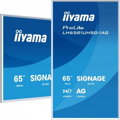 IIYAMA  &Eacute;cran Prolite Lh6581uhsg-1ag 65&acute;&acute; 4k Va Led
