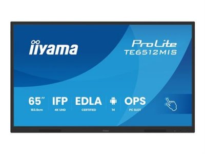 IIYAMA  &Eacute;cran Tactile Prolite Te6512mis-b4ag 65&acute;&acute; 4k Ips Led