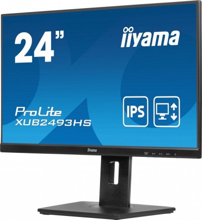 IIYAMA  ProLite XUB2493HS-B6 &eacute;cran plat de PC 60,5 cm (23.8"") 1920 x 1080 pixels Full HD LED Noir