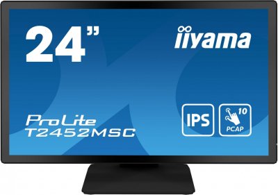 IIYAMA  T2452MSC-B1 24inch IPS FHD PCAP 10P Touch Flat T2452MSC-B1