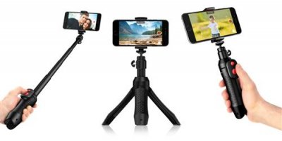 IK MULTIMEDIA  iKlip Grip Pro Perche &agrave; selfie 9.1 cm 1/4 pouce noir Bluetooth