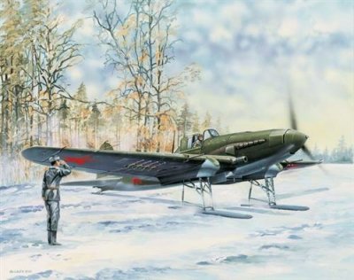 HOBBY BOSS Il-2 Sturmovik On Skis - 1:32e - 
