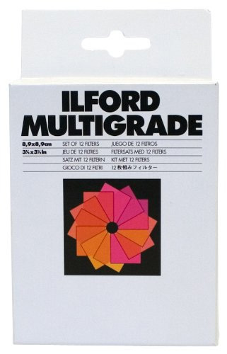 ILFORD  jeu de 12 filtres multigrade 8,9 x 8,9
