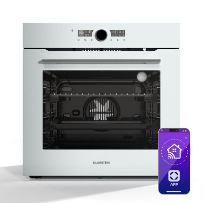 KLARSTEIN Illuminosa Four encastrable smart 73 Litres Commande par app Efficacit&eacute; &eacute;nerg&eacute;tique A+ Blanc