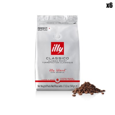 ILLY  caf&eacute; en grains torr&eacute;faction classico 500g