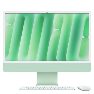 iMac 24'' ecran retina 4,5K 256G0 SSD 16 GO RAM Puce M4 CPU 8 coeurs GPU 8 coeurs Vert