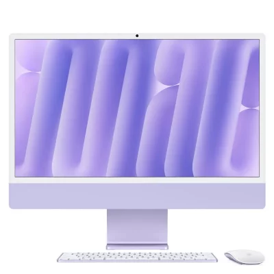 Imac 24"" &Eacute;cran R&eacute;tina 4,5k 512 Go Ssd 16 Go Ram Puce M4 Cpu 10 C&acute;urs Gpu 10 C&acute;urs Mauve