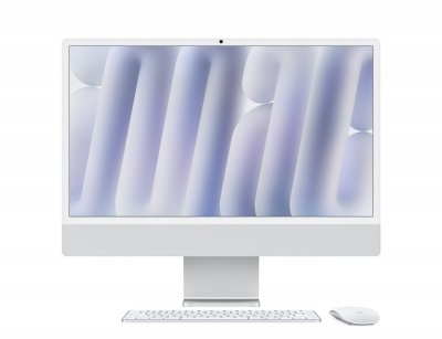iMac 24'' ecran retina 4,5K 512GO SSD 24 GO RAM Puce M4 CPU 10 coeurs GPU 10 coeurs Argent