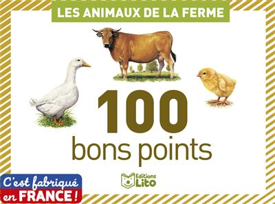 EDITIONS LITO Images "les animaux de la ferme" - boite de 100