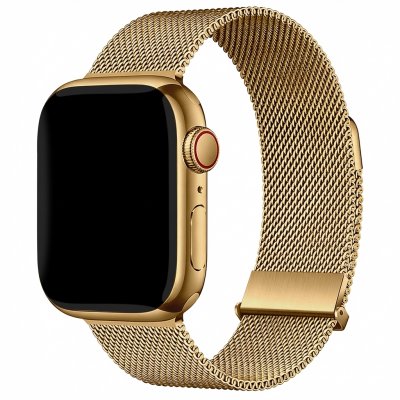 IMOSHION  Bracelet magn&eacute;tique milanais Apple Watch  44/45/46/49 mm - Dor&eacute;