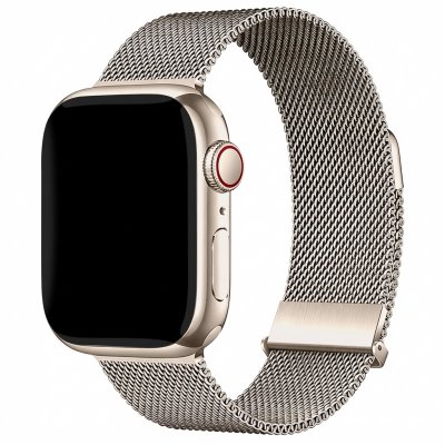 IMOSHION  Bracelet magn&eacute;tique milanais Apple Watch  44/45/46/49 mm - Starlight