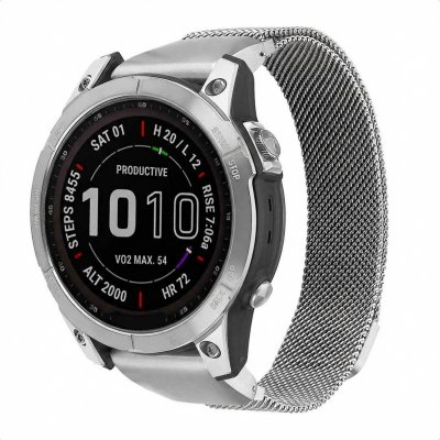 IMOSHION  Bracelet QuickFit&reg; Milanais Garmin Watch  22 mm aansluiting - Argent