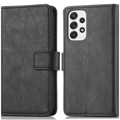IMOSHION  Coque &agrave; rabat de luxe Samsung Galaxy A33 - Noir