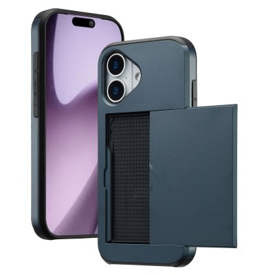 IMOSHION  Coque arri&egrave;re avec porte-cartes Apple iPhone 17 - Bleu fonc&eacute;
