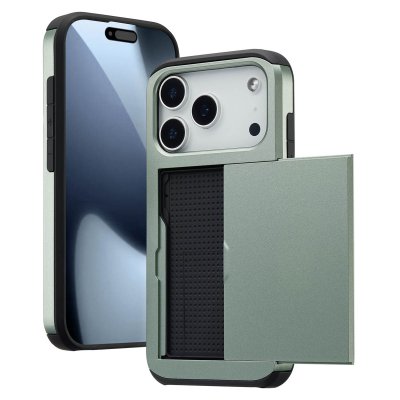 IMOSHION  Coque arri&egrave;re avec porte-cartes Apple iPhone 17 Pro - Vert